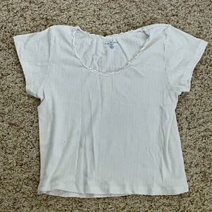 Basic white brandy shirt. One size